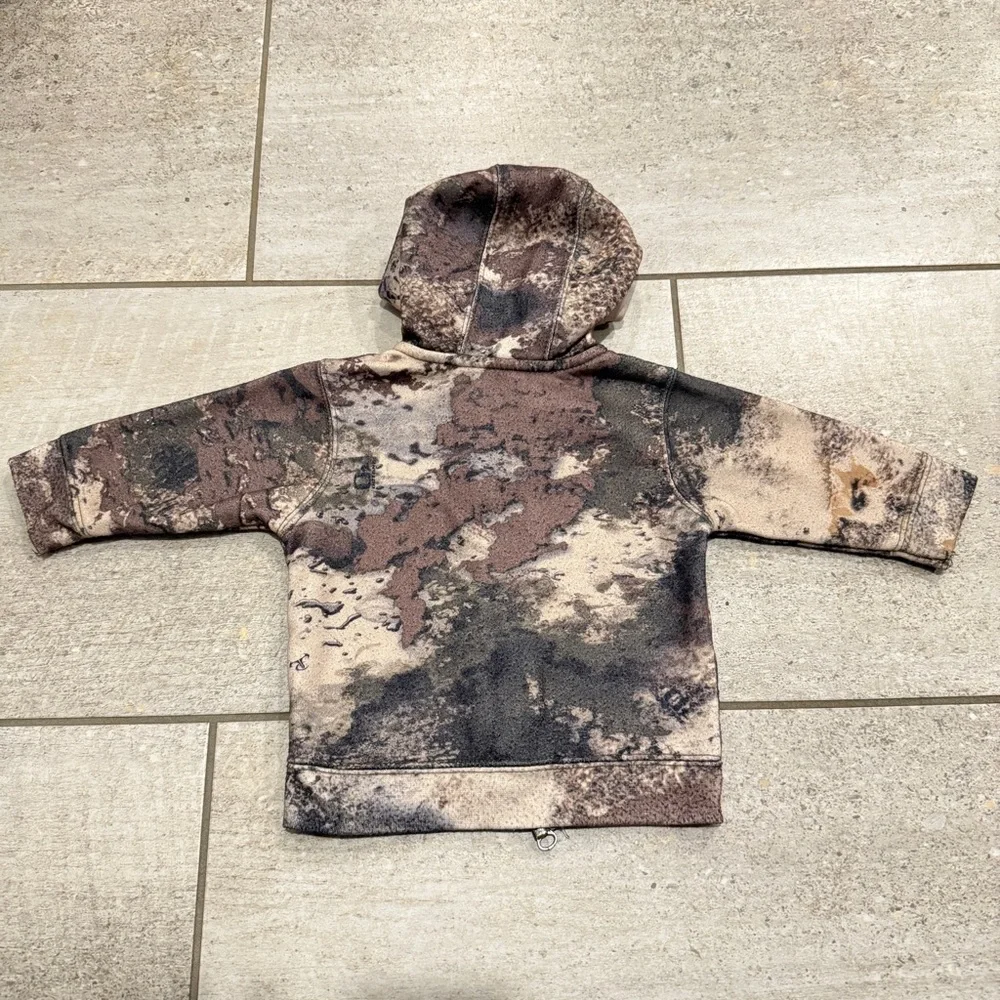 Cabelas full zip Camo Kids Hoodie 3m-6m - Picture 4 of 7